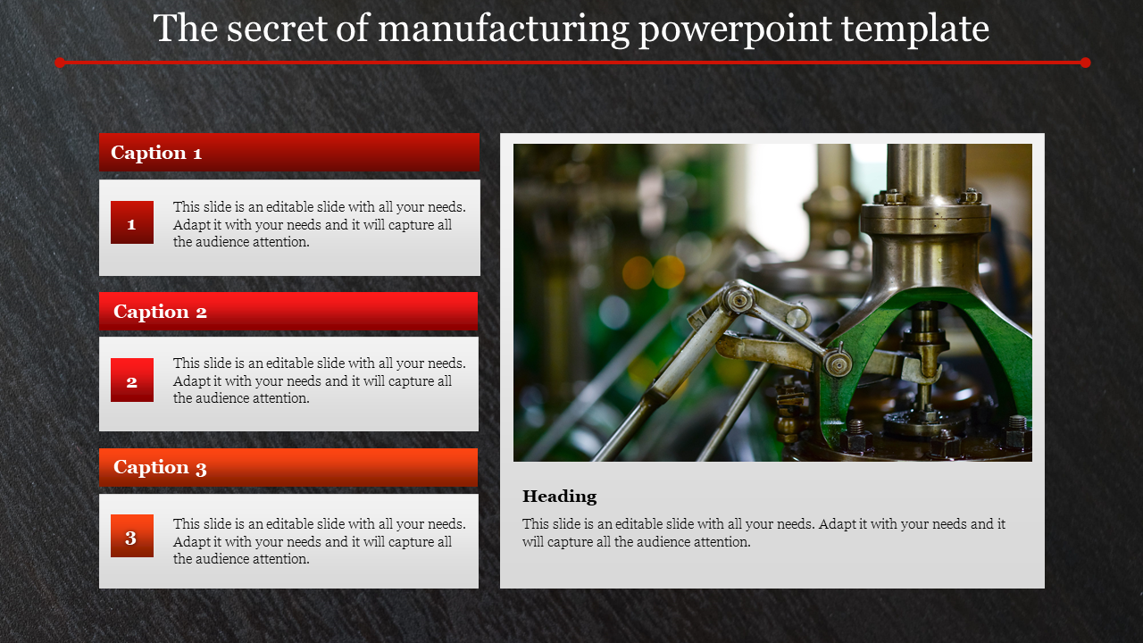 Free - Best Manufacturing PowerPoint Template for Presentation
